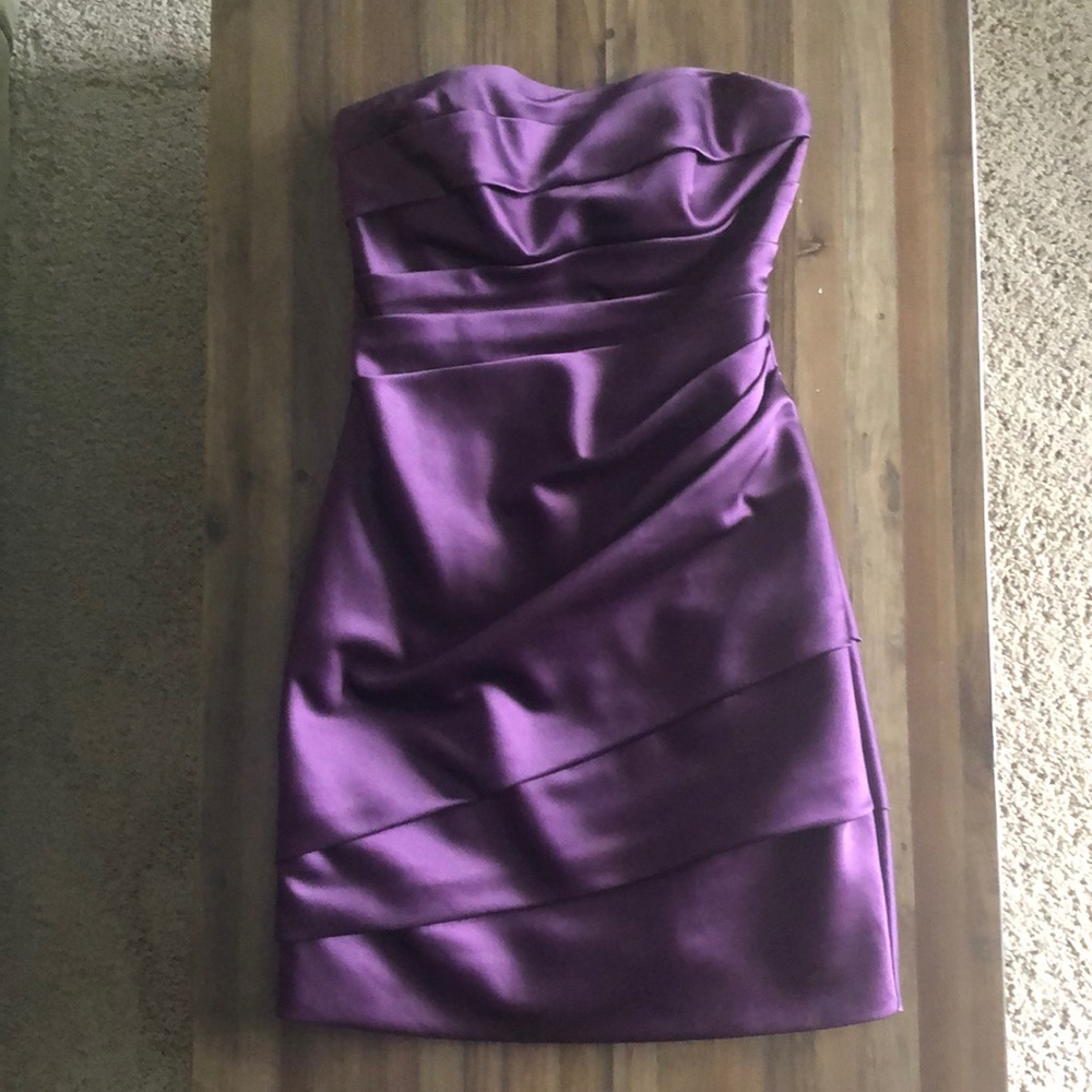 David’s Bridal Size 2 Plum Dress
